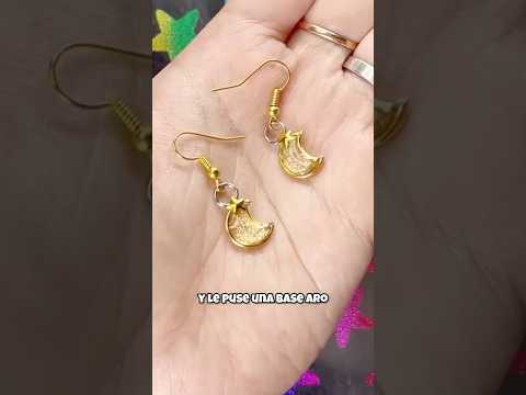 Con argollitas y esmalte uv #ideasen15segundos #joyeriacasera #summeronshorts