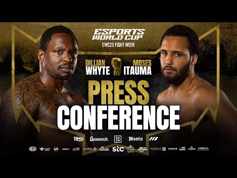 Moses Itauma vs Dillian Whyte Press Conference LIVE | Esports World Cup Fight Week 🏆💥