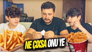 KFC YEMEK YARIŞMASI NƏ ÇIXSA ONU YE