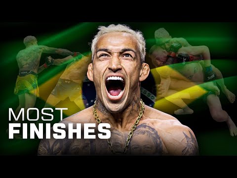 MOST UFC FINISHES 🔥 Every Charles Oliveira Finish in the UFC