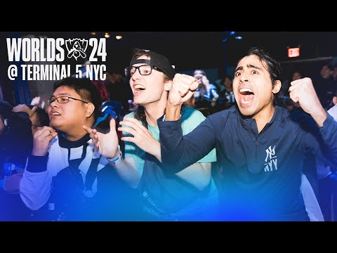 We went to NYC to watch T1 win! | WORLDS @ TERMINAL 5 WATCH PARTY