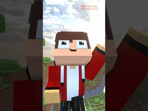 Minecraft JJ Falling JJ bad luck #shorts #minecraft