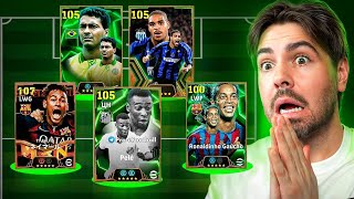 MONTEI UM QUINTETO BRASILEIRO ABSURDO NO EFOOTBALL!
