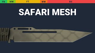 Paracord Knife Safari Mesh Wear Preview