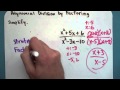Factoring and Polynomial Division Concepts