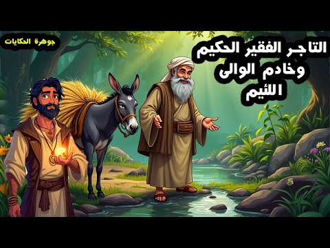 قصة التاجر الفقير الحكيم وخادم الوالي اللئيم من القصص الخيالية المشوقة والمسموعة قبل النوم