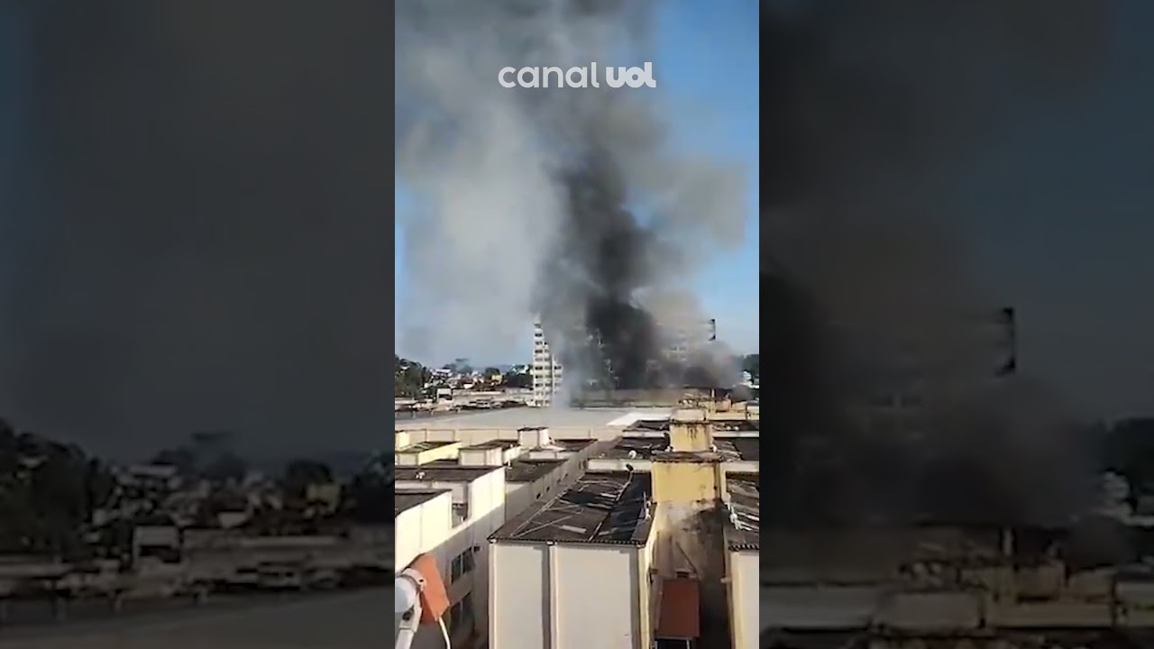 Incêndio atinge loja no Largo da Freguesia e mobiliza bombeiros no Rio de Janeiro vídeo