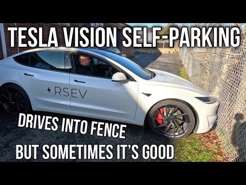 Tesla Vision Self Parking and “ASS” Smart Summon UK test