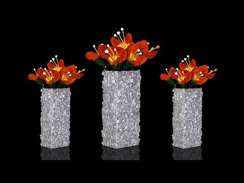 Flower Vase Making with Egg Tray | Best Out from Waste | Flower Vase Making Ideas | Creative Crafts