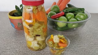 Chiles Habaneros Curtidos en Vinagre