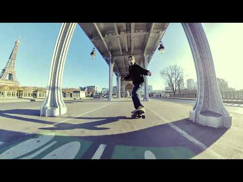 ELECTRIC SKATEBOARD MANUAL INCEPTION BRIDGE IN PARIS WITH THE BUSTIN YOFACE HYBRID