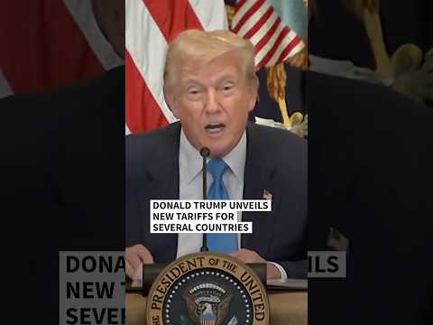 Donald Trump unveils slew of new tariffs | AFP #shorts