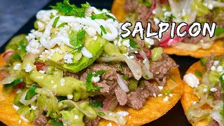 Salpicon Beef Tostadas