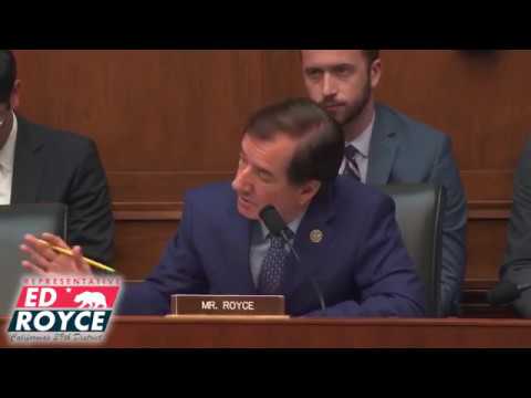 Rep. Royce Questions Randal Quarles, Vice Chairman for Supervision