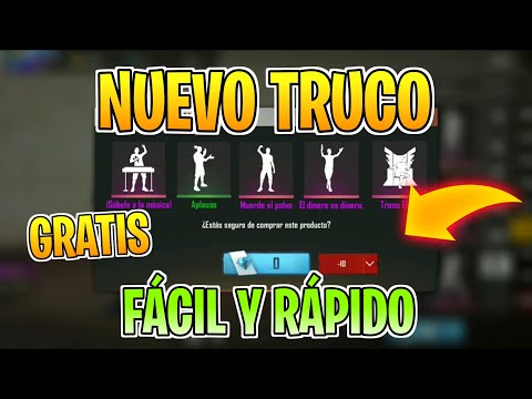COMO COMPRAR TODOS los EMOTES con 0 DIAMANTES ✔ - ¿FUNCIONA?