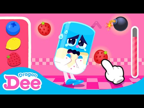Help make rainbow milkshake | Learn colors | Snack Game For Kids | Dragon Dee Games for Children