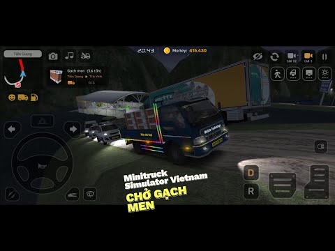 [Minitruck Simulator Vietnam] Chở gạch men đêm khuya bằng Kia Frontier thùng lửng
