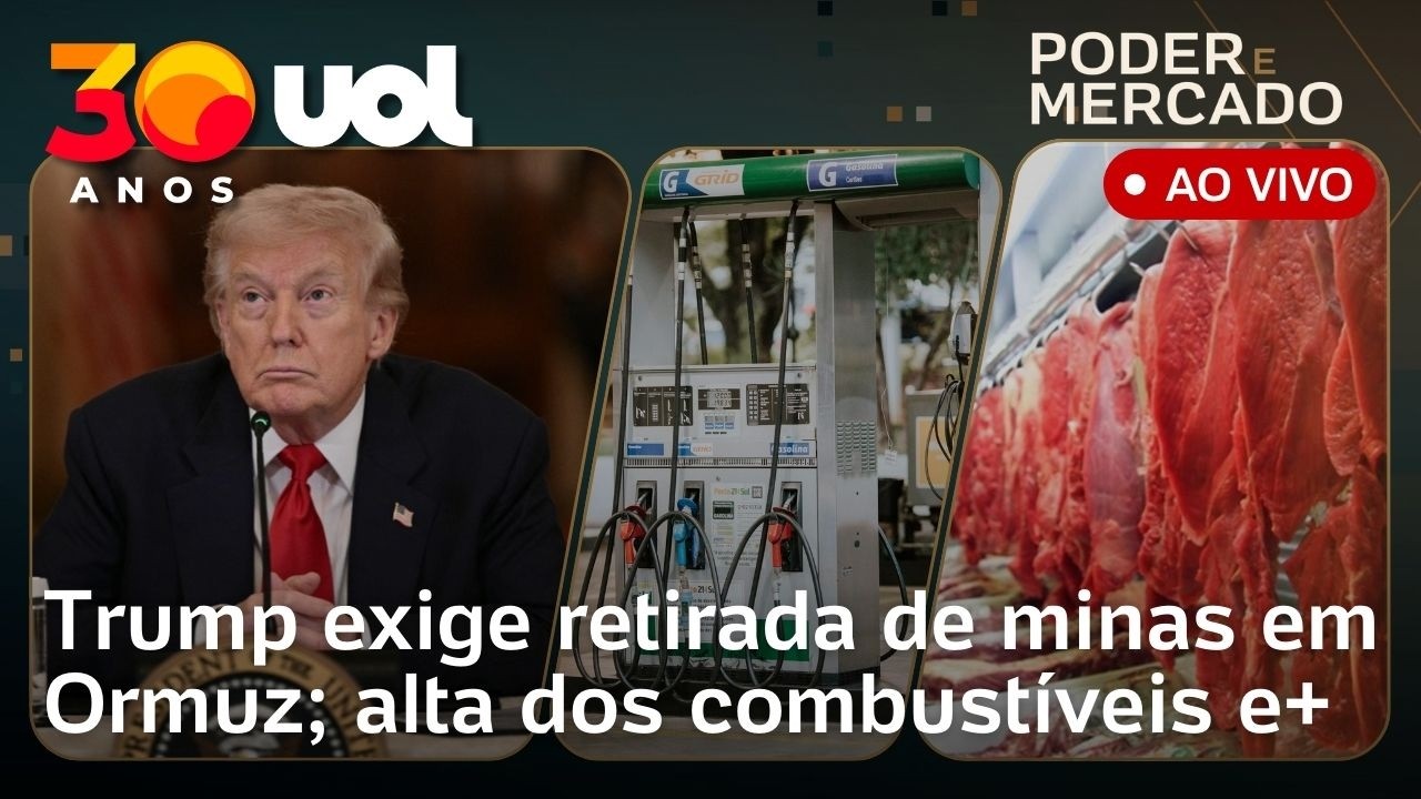Trump exige retirada de minas em Ormuz; governo investiga alta dos combustíveis; economia piora e+