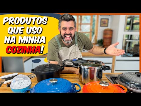 TUDO QUE EU USO NA MINHA COZINHA I PANELAS E UTENSÍLIOS I TOUR COMPLETO I Receitas de Pai