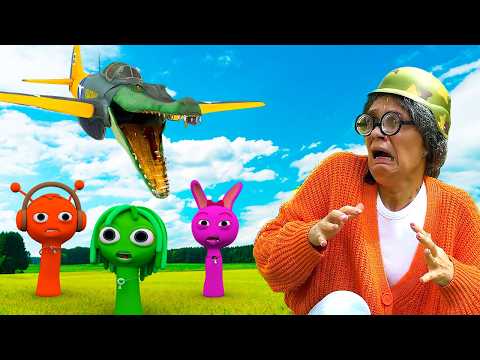 Super Granny & Incredibox Sprunki VS Bombardino Crocodilo in real life Animation