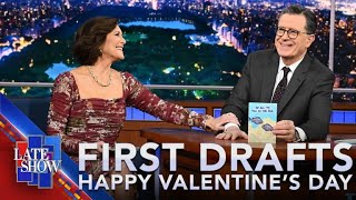 First Drafts: Happy Valentine's Day 2026 with Evie McGee Colbert