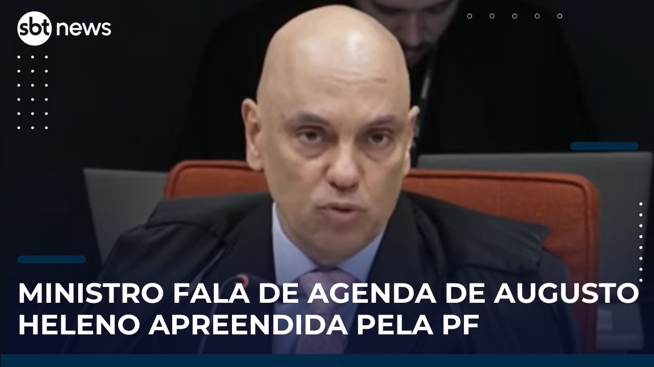 Não é razoável achar normal um general ter agenda com anotações golpistas diz Moraes sobre Heleno