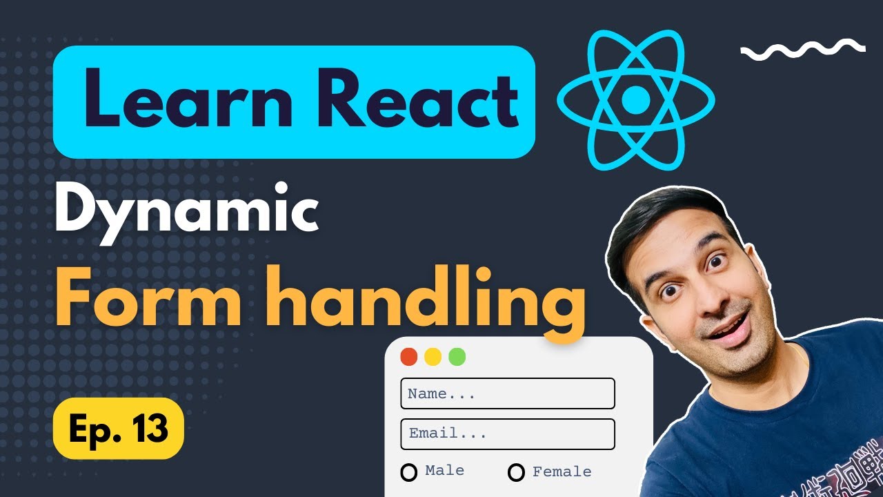 Dynamic Form Handling using State in React 😲 #reactjs