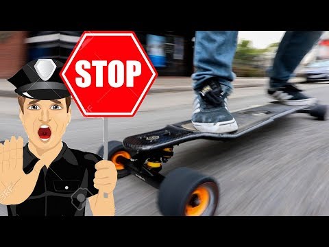 $960 FINE for just pushing an Electric Skateboard?