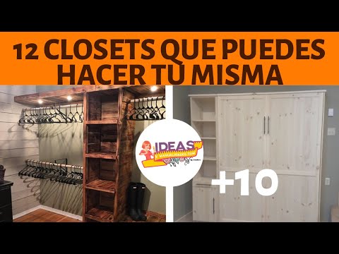 12 CLOSETS QUE PUEDES HACER TU MISMA CON MADERA RECICLADA ¡FABULOSAS IDEAS!