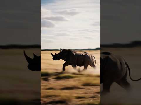 코뿔소를 화나게한 사자의 최후#fight #elephant #animation #animals #wildlife #rhinocero#lions #leopard