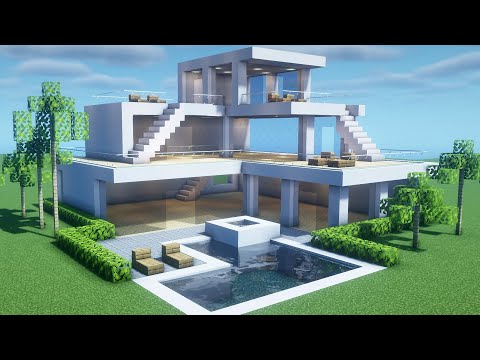 Minecraft: Construindo uma Mansão Moderna Tutorial