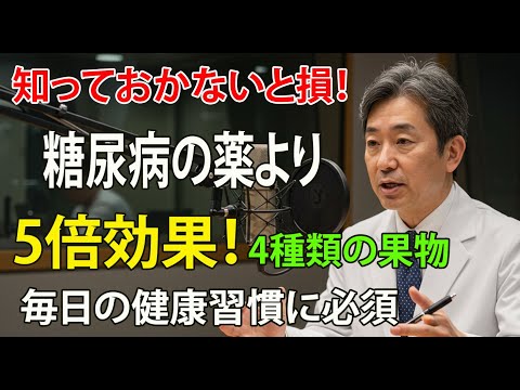 知っておかないと損する!糖尿病の薬より5倍も効果的な果物4種類