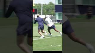 Kayshon Boutte puts on a show at Patriots practice