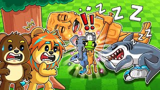 絶対に起こしていけないブレインロットから激レアキャラをこっそり盗んでみた結果...！？【 ロブロックス Roblox 】
