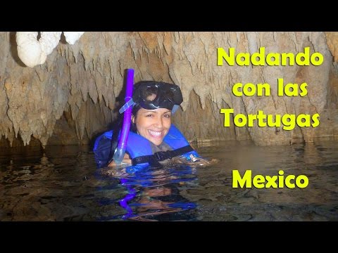 Nadando con las Tortugas en Akumal. Tulum y Sac Actun ♥ Vlog Mexico 5