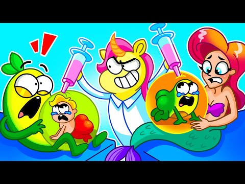 Top 10 Funniest Pregnant Avocado, Mermaid & Unicorn Moments! 🥑 Funny Family Cartoon