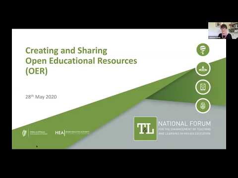 Webinar: Creating and Sharing Open Educational Resources (OER)