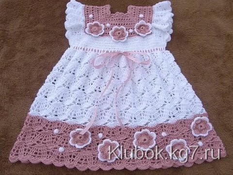 VESTIDO A CROCHET O GANCHILLO - PASO A PASO - 6 A 9 MESES