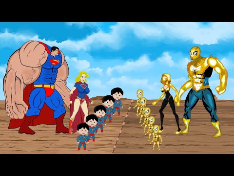 Evolution of GOD Spider-Man vs Evolution of SUPERMAN: Who is win??? | SUPER HEROES MOVIE ANIMATION