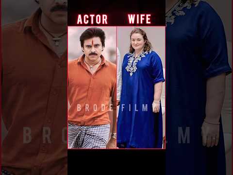 South Indian actor😘 real life husband and wife #pawankalyan #viral #shorts #trending