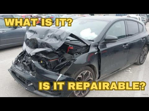 WE BOUGHT A SALVAGE CAR HIT SO HARD IT'S UNRECOGNIZABLE !!!