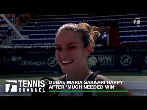 Maria Sakkari Happy After 'Much Needed Win' in Dubai