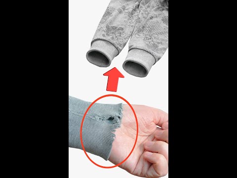 How to fix worn cuffs in 5 minutes! Awesome sewing tip and trick! Miarti 🧵✂️