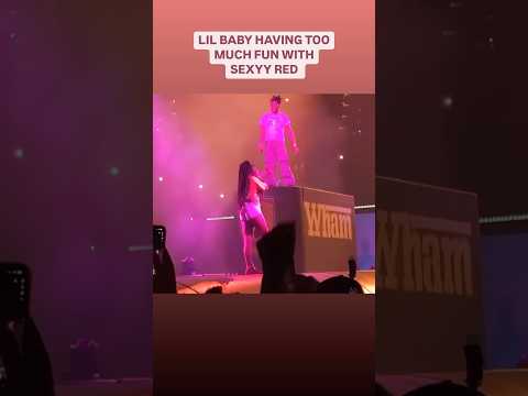Lil Baby Having Fun At Sexyy Red Show Tells Her See You Tonight 😭 #lilbaby #sexyyred #rap #hiphop