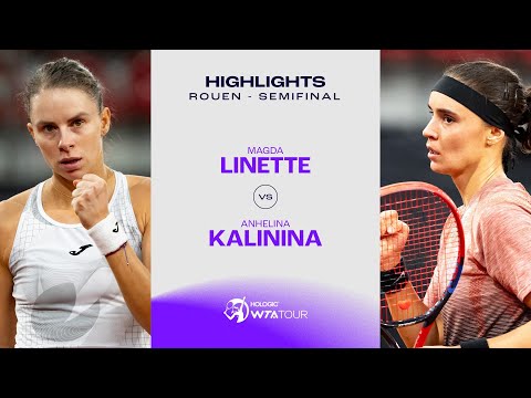 Magda Linette vs. Anhelina Kalinina | 2024 Rouen Semifinal | WTA Match Highlights