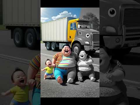 Evolution oF Baby: Car Attack on Sumowrestler with Family #cat #cute #love #shorts