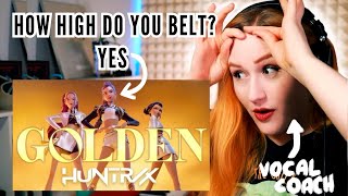 the singing for this chorus is INSANE |Vocal Coach Reaction/Analysis of "GOLDEN" K Pop Demon Hunters