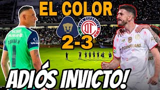 Pumas 2-3 Toluca FINAL ADELANTADA Pumas pierde el invicto! 