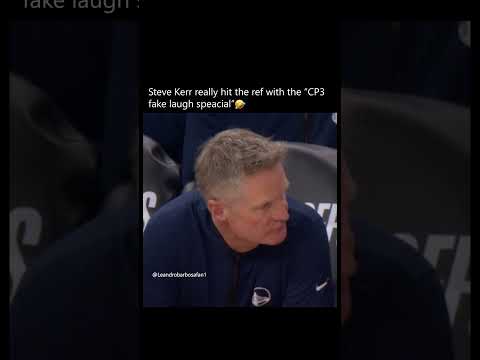 Steve Kerr was hilarious for this🤭