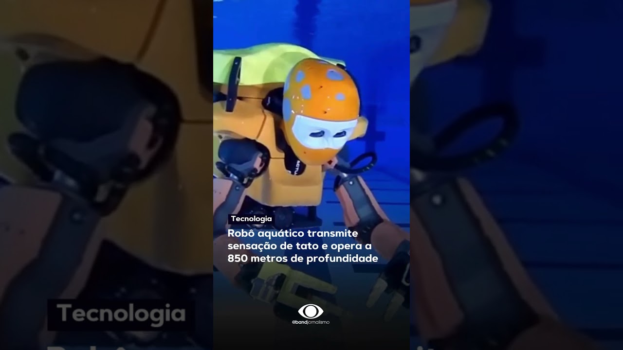 Robô aquático transmite sensação de tato e pode operar a 850 metros de profundidade